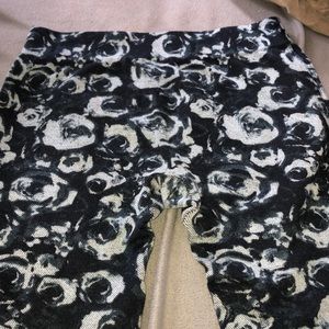 blue rose leggings
